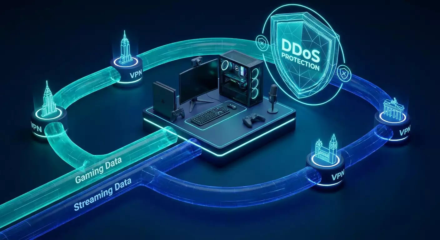 VPN for Gamer-Streamers: DDoS Protection and Smart Match Region Management