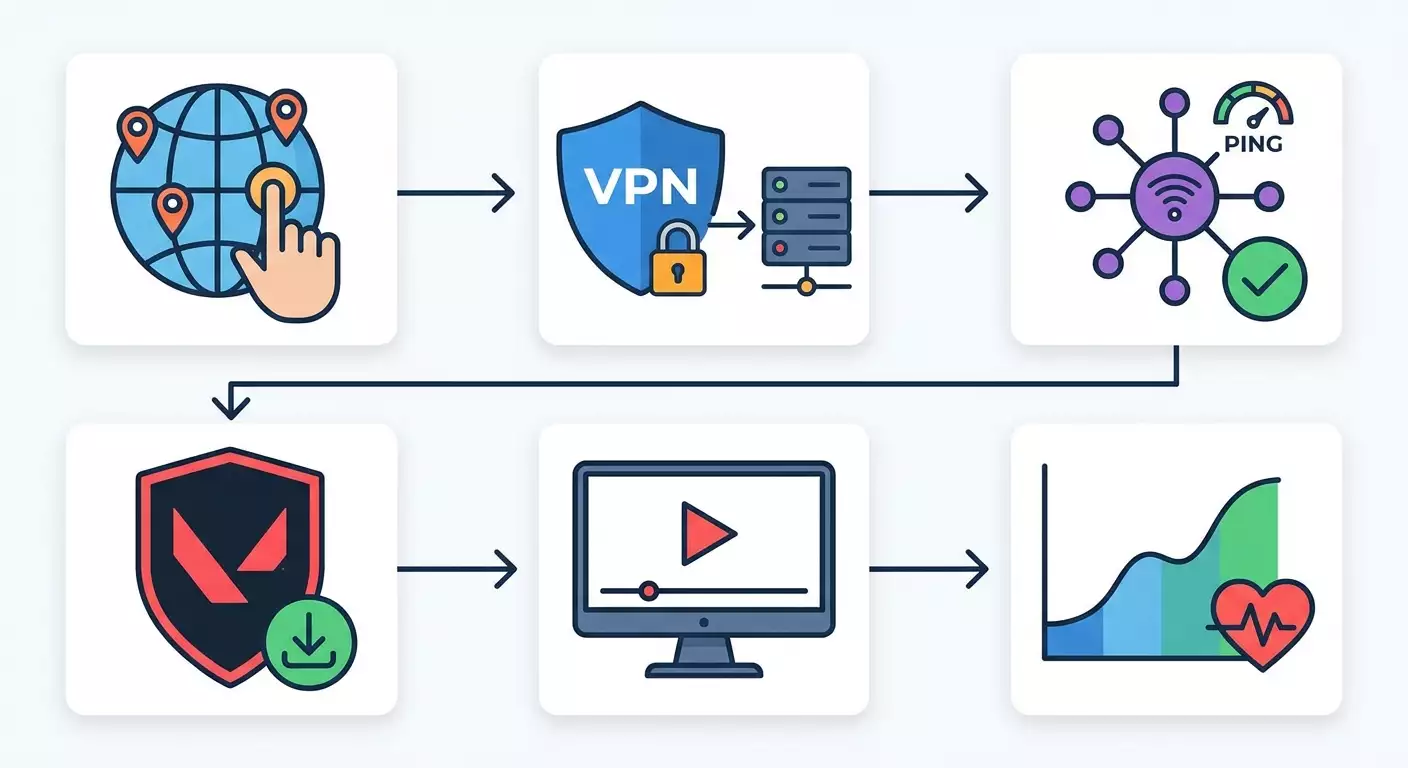 Playing Valorant via VPN from Russia: Step-by-Step Guide with Server Selection and Anti-Ban Tips